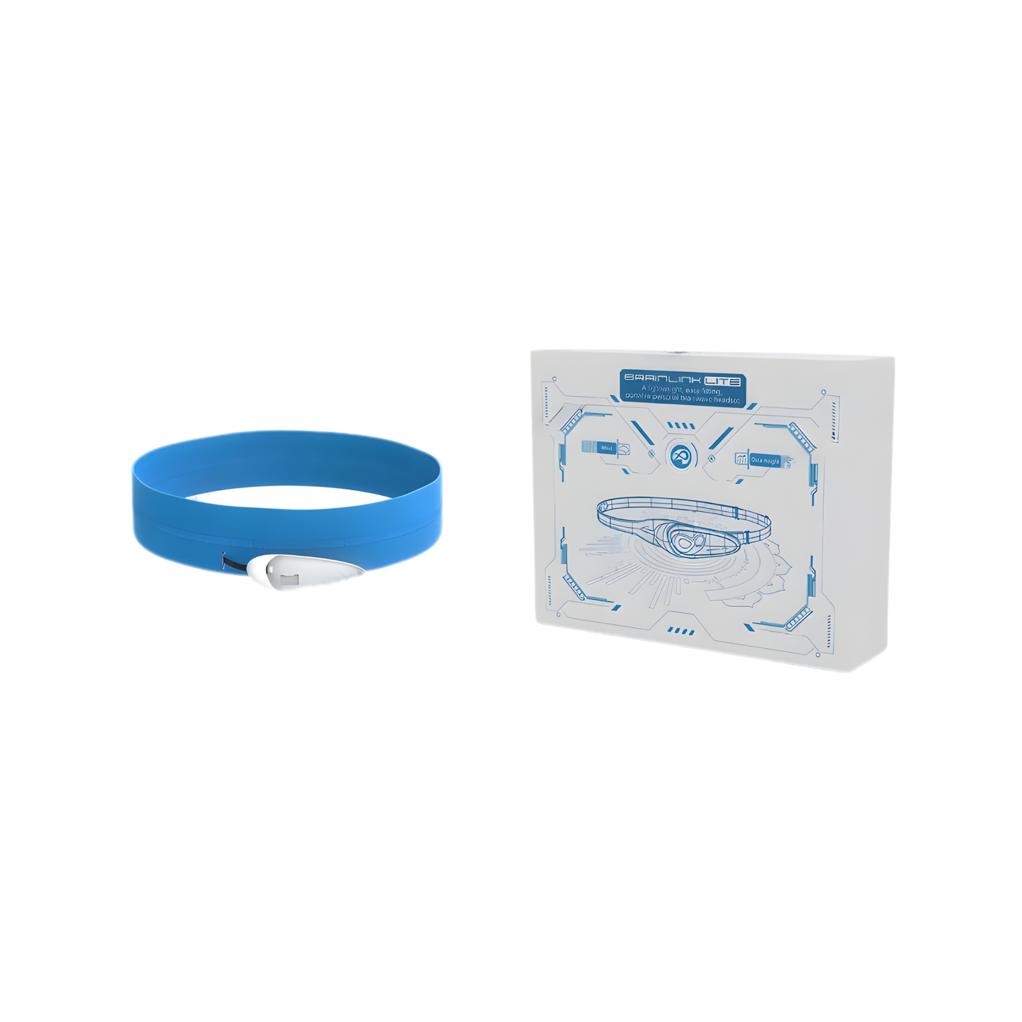 Wireless Brainwave Sensor Headset for Meditation and Focus Blue