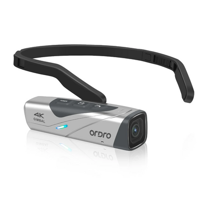 4K 60fps Wearable Action Camera with Head Mount Silver