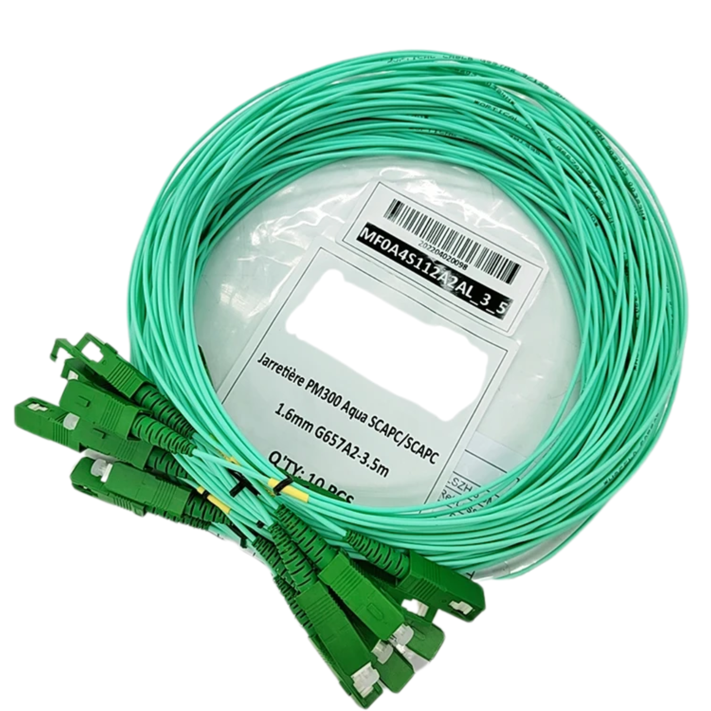 50PCS 3.5m G657A2 Fibre Optic Cable SC/APC Blue