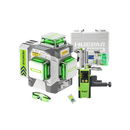 Rechargeable 12-Line Laser Level for Tiling and Alignment
