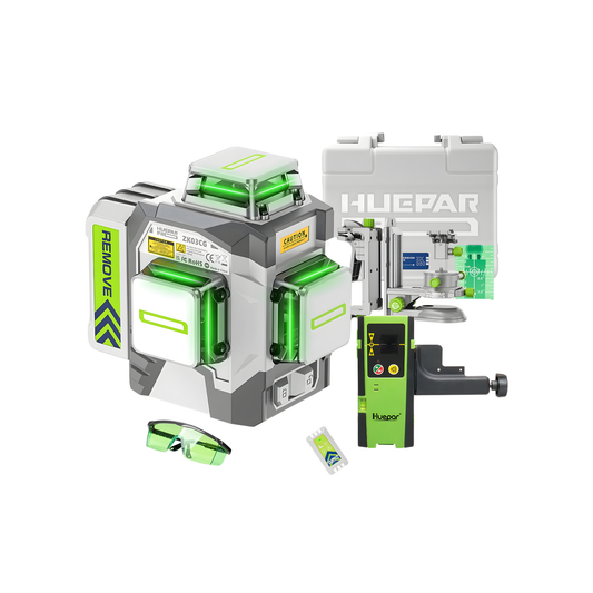 Rechargeable 12-Line Laser Level for Tiling and Alignment
