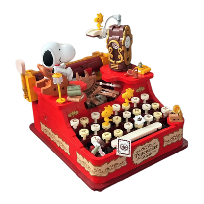 Typewriter Building Block Puzzle Model for Kids