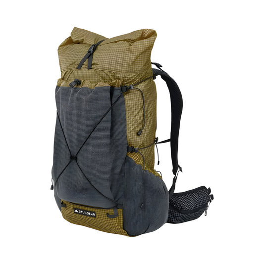 Ultralight Hiking Backpack 670g Waterproof Large Khaki