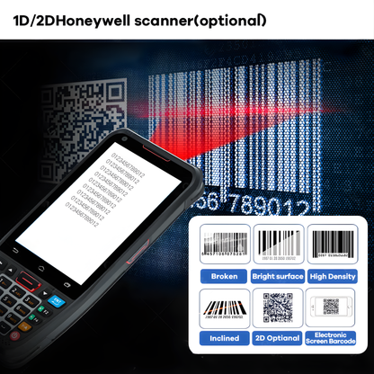 Portable Android PDA Data Collector with NFC and 4G