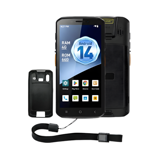 Rugged Android PDA Scanner 4G 64GB Case Included