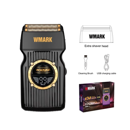 Professional Beard Trimmer 9000RPM Electric Shaver Black