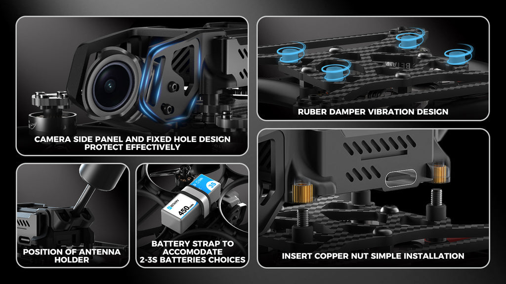 Compact Brushless Whoop Drone for Indoor FPV Flights