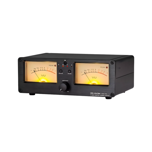 2 Way Audio Selector with VU Meter Display and Remote Control
