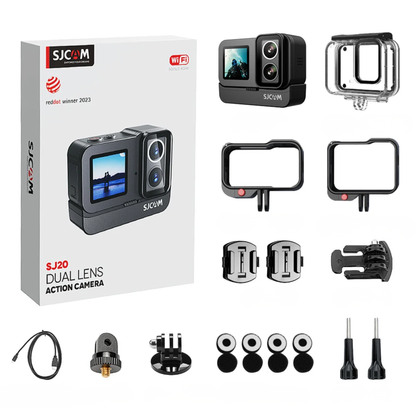 4K Dual Lens Waterproof Action Camera with 32GB Card