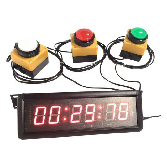 LED Sports Timer with 3 Push Buttons and Remote