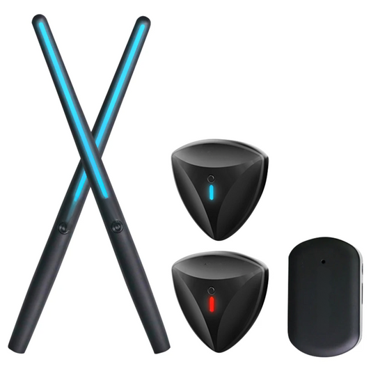 Wireless Air Drum Sticks with Bluetooth and Foot Pedal