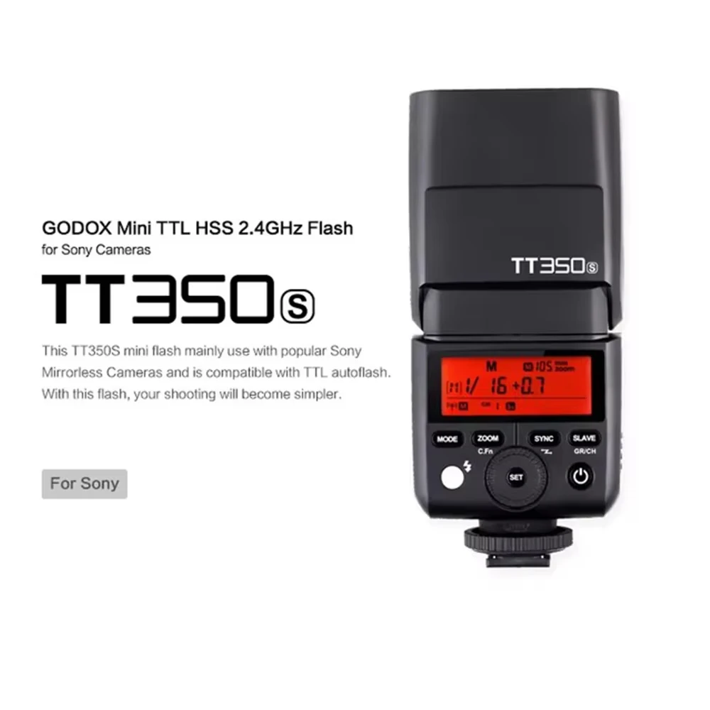 TTL Camera Flash HSS 1/8000s 2.4G Wireless GN36