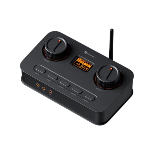 USB Audio DAC Headphone Amplifier with Bluetooth and Mic Support