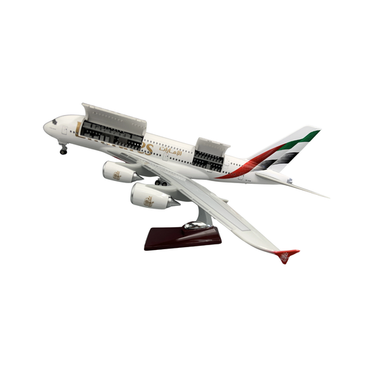 Large A380 Model Plane 18 LED Light Display