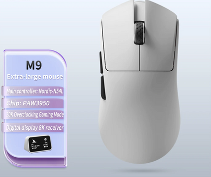 Wireless 8K Gaming Mouse 30K DPI Lightweight 59g