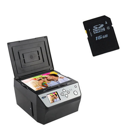22MP Film Scanner with 16GB SD Slide Converter
