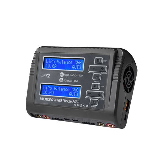 10A Lipo LiFe LiHV Battery Charger Dual Output
