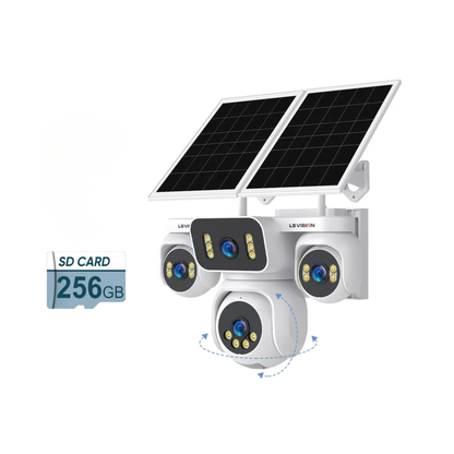 4G Solar CCTV Camera 256GB IP66 Weatherproof