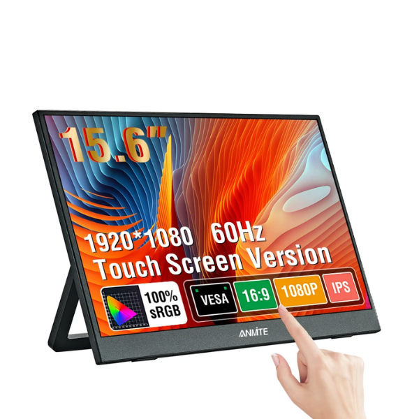 15.6" 1080P HDR Portable Touchscreen Monitor for Gaming