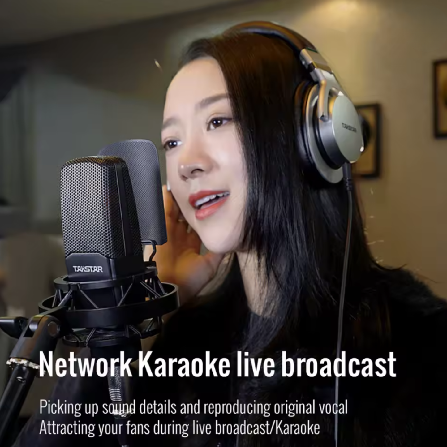 Studio Recording Condenser Microphone Set for Vocals and Podcasting