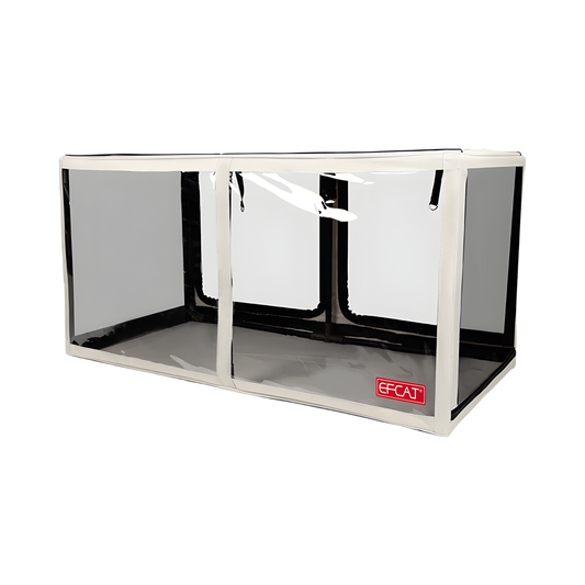Folding Cat Display Cage for Competitions Pearl Gray