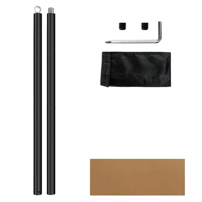 2m Hanging Rotary Dance Pole Black