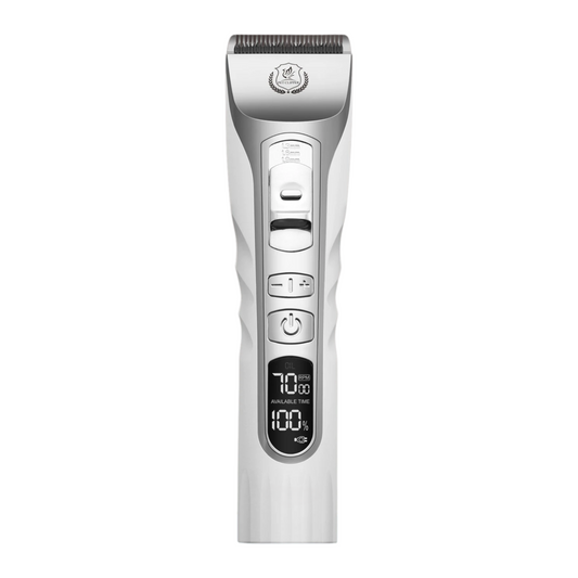 Rechargeable 6.4mm Pet Grooming Clippers with Adjustable Blades