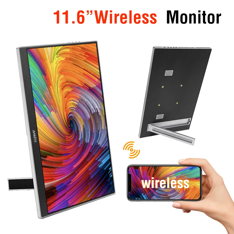 11.6 Inch Portable Monitor Wireless Auto Rotate Display
