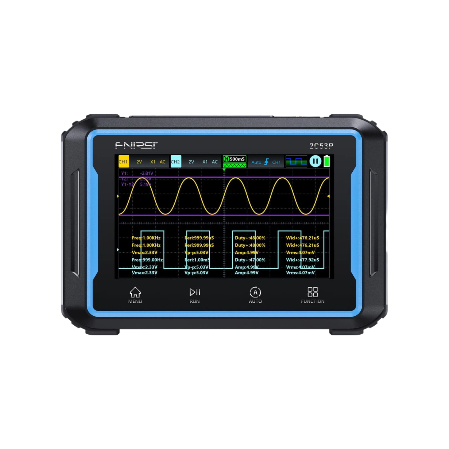 3-in-1 50MHz Digital Oscilloscope with Multimeter Touchscreen