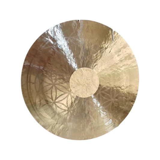 Portable 50cm Gong with Rich Resonance for Healing Sessions