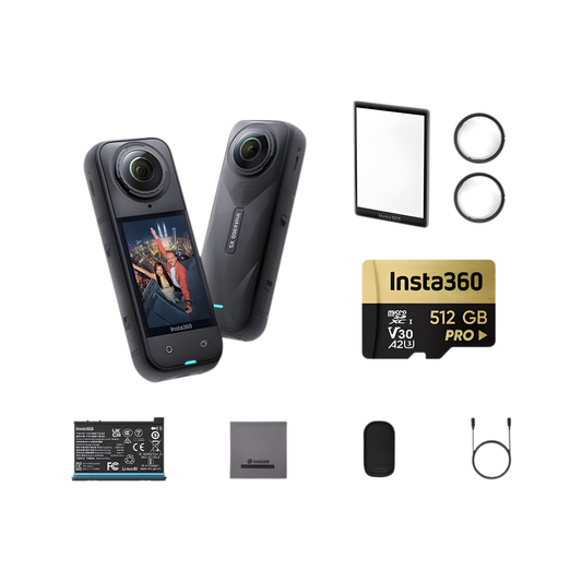 Insta360 X5 8K 360 Camera with 512GB Storage and Triple AI Chip