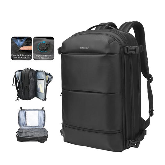 Expandable Vacuum Backpack 17” Laptop Travel Bag