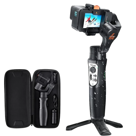 Portable 3-Axis Gimbal for Smooth Action Camera Footage