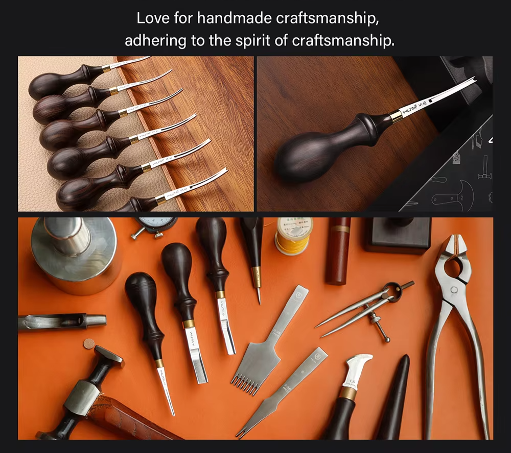 Leather Edge Skiver Beveler Cutter 6-Size Craft Tool Set