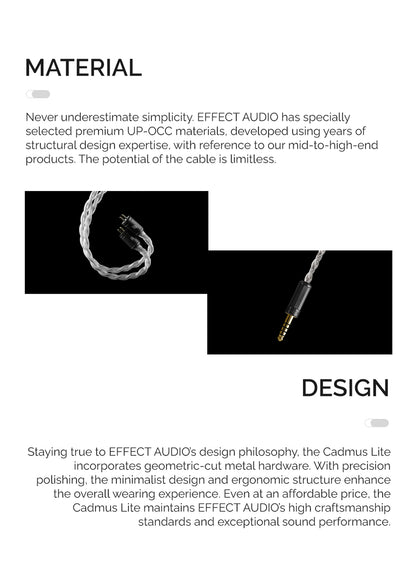 Cadmus Lite 4.4mm Earphone Cable, 2-Pin IEM