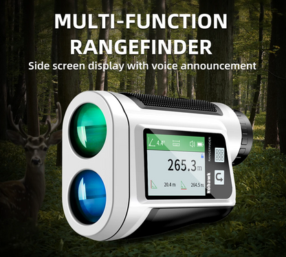 Portable 650Y Golf Range Finder White Display