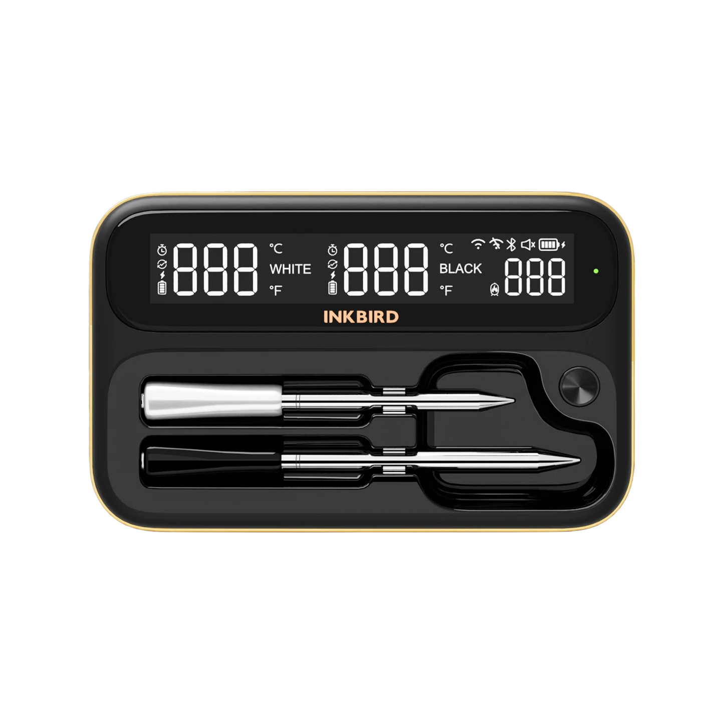 Dual Mode Wireless Meat Thermometer with Waterproof Probes