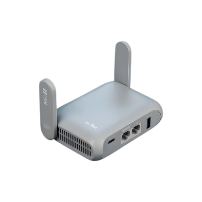 Portable Wi-Fi 6 Gigabit Travel Router with Secure Access