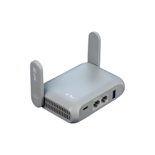 Portable Wi-Fi 6 Gigabit Travel Router with Secure Access