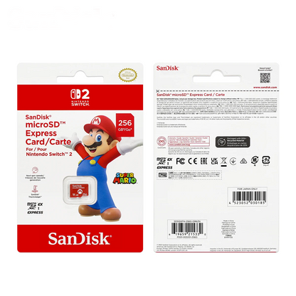 SanDisk 256GB microSD Express Memory Card for Switch 2 Ultra Fast
