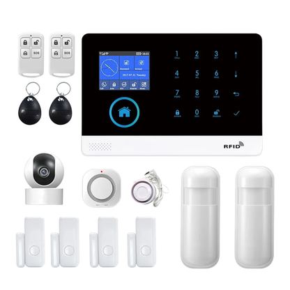 Wireless Home Security Kit 1 Camera 4 PIR