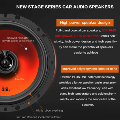 400W Full Range Stereo 6.5 Inch Car Audio Speakers