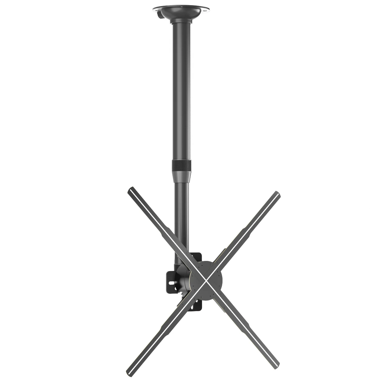 Adjustable 3D Hologram Fan Mount Universal Steel Hook Stand