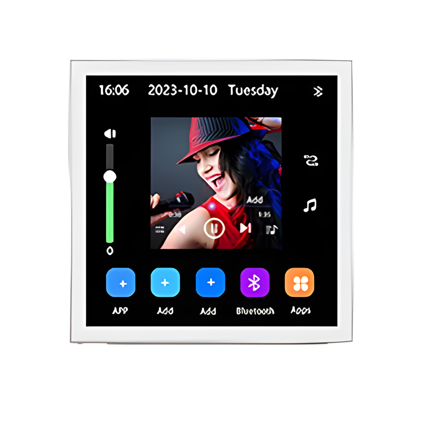 4 Inch Rechargeable Bluetooth WiFi Stereo Wall Amp