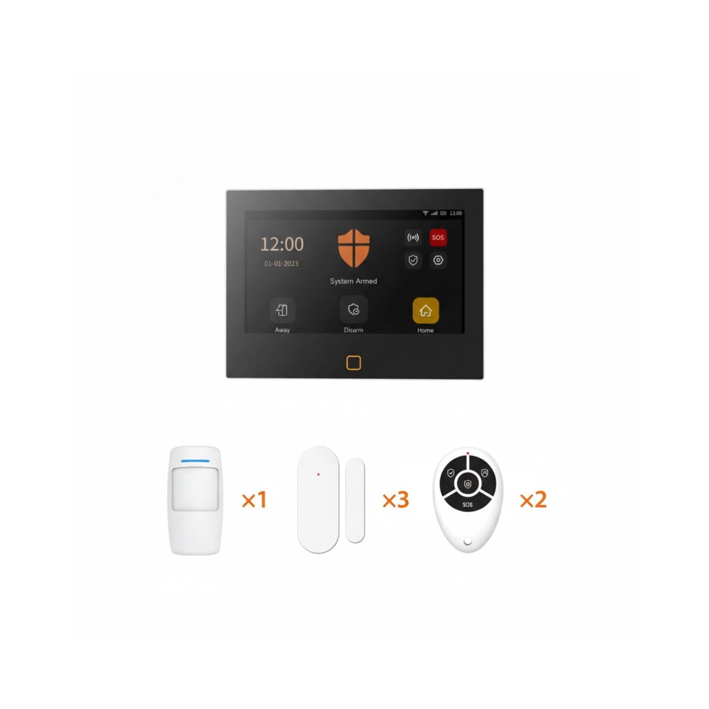 HD Wireless Alarm System 7-Piece Smart Home Kit