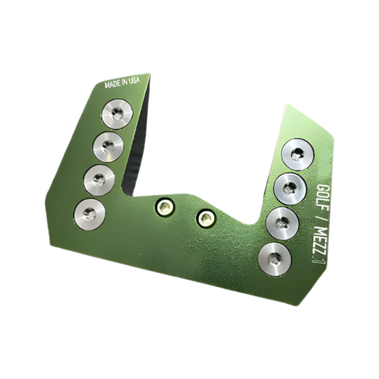 Green Zero Torque Golf Club Head for Mezz-Style Putter