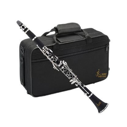 17-Key Bb Clarinet with Hard Shell Case and Cleaning Kit