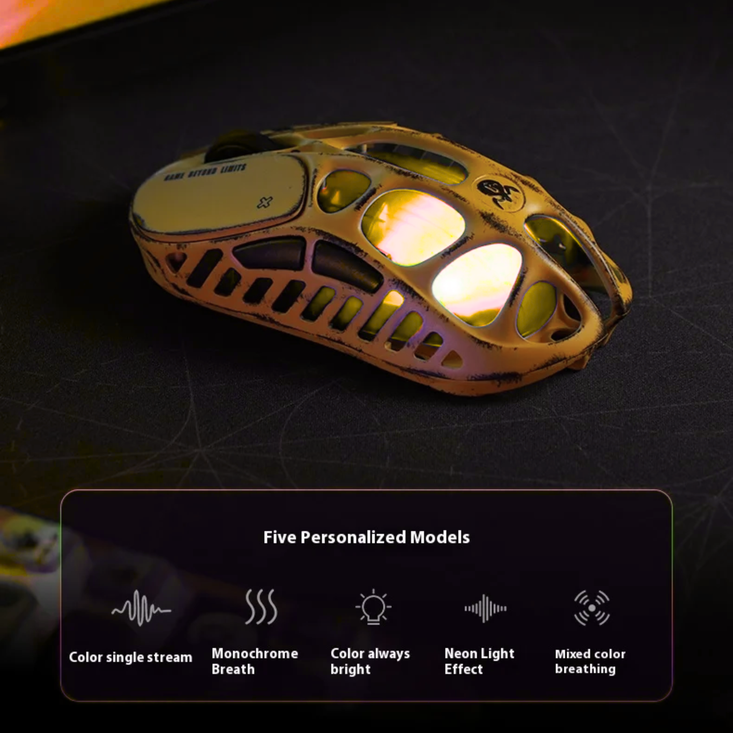 Lightweight RGB Gaming Mouse with Tri Mode Wireless Design