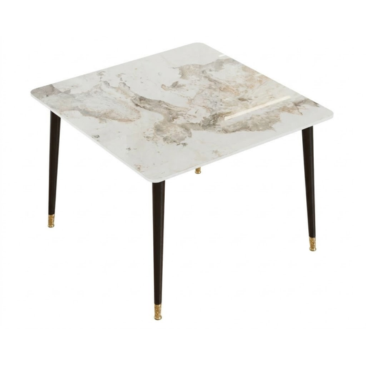 Rectangular Dining Table White Emerald Sintered Stone Top