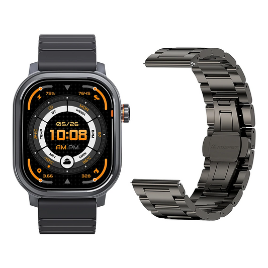 Black Smartwatch 1.96" AMOLED Fitness & Training